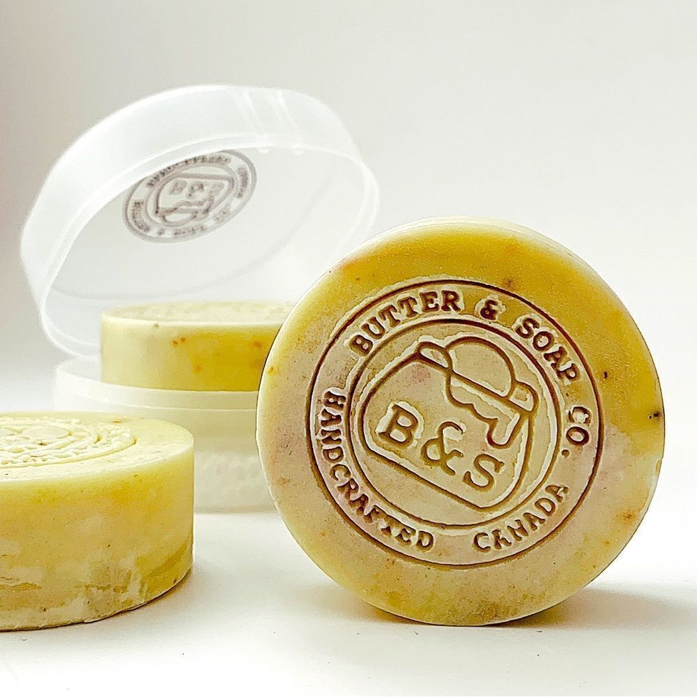 💛Handmade Ginger Shea Butter Soap with Travel Soap Case - Picture 2 of 5